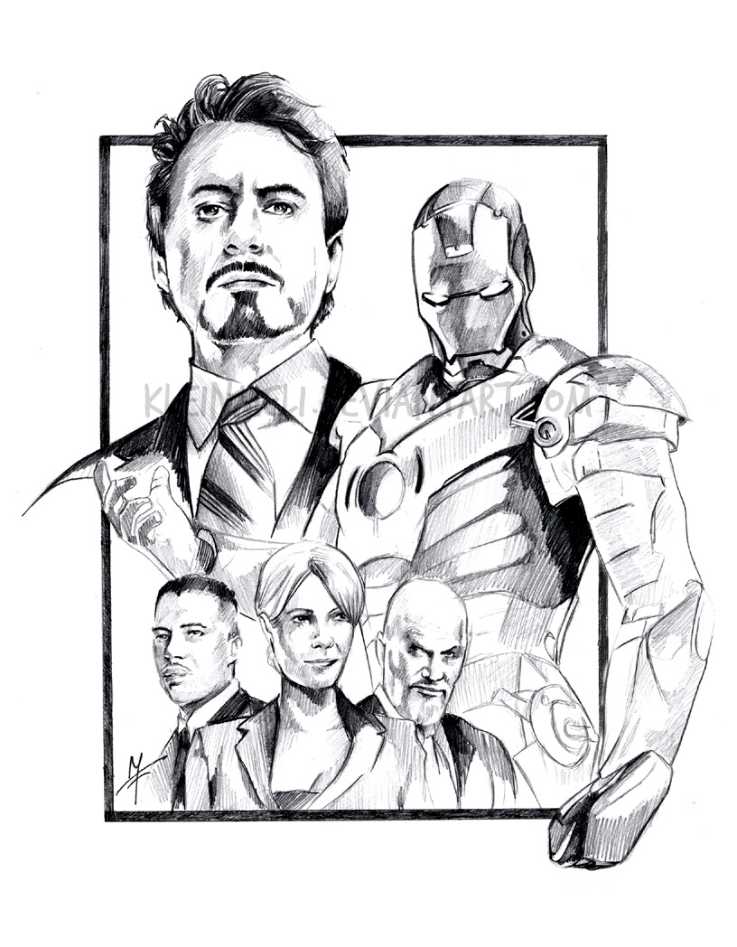 816x1048 Iron Man - Iron Man 2 Sketch