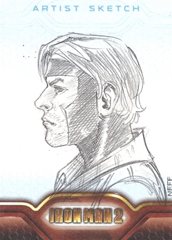 249x348 Iron Man 2 Sketch Card - Iron Man 2 Sketch