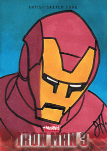 214x300 Iron Man 3 Movie Sketch Card By Joe Hogan Of Iron Man Ebay - Iron Man 3 Sketch