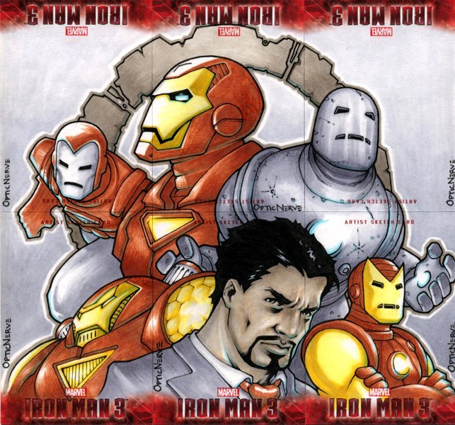 643x600 First Look - Iron Man 3 Sketch