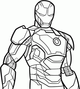 270x302 How To Draw Iron Man 3, Step By Step, Marvel Characters, Draw - Iron Man 3 Sketch
