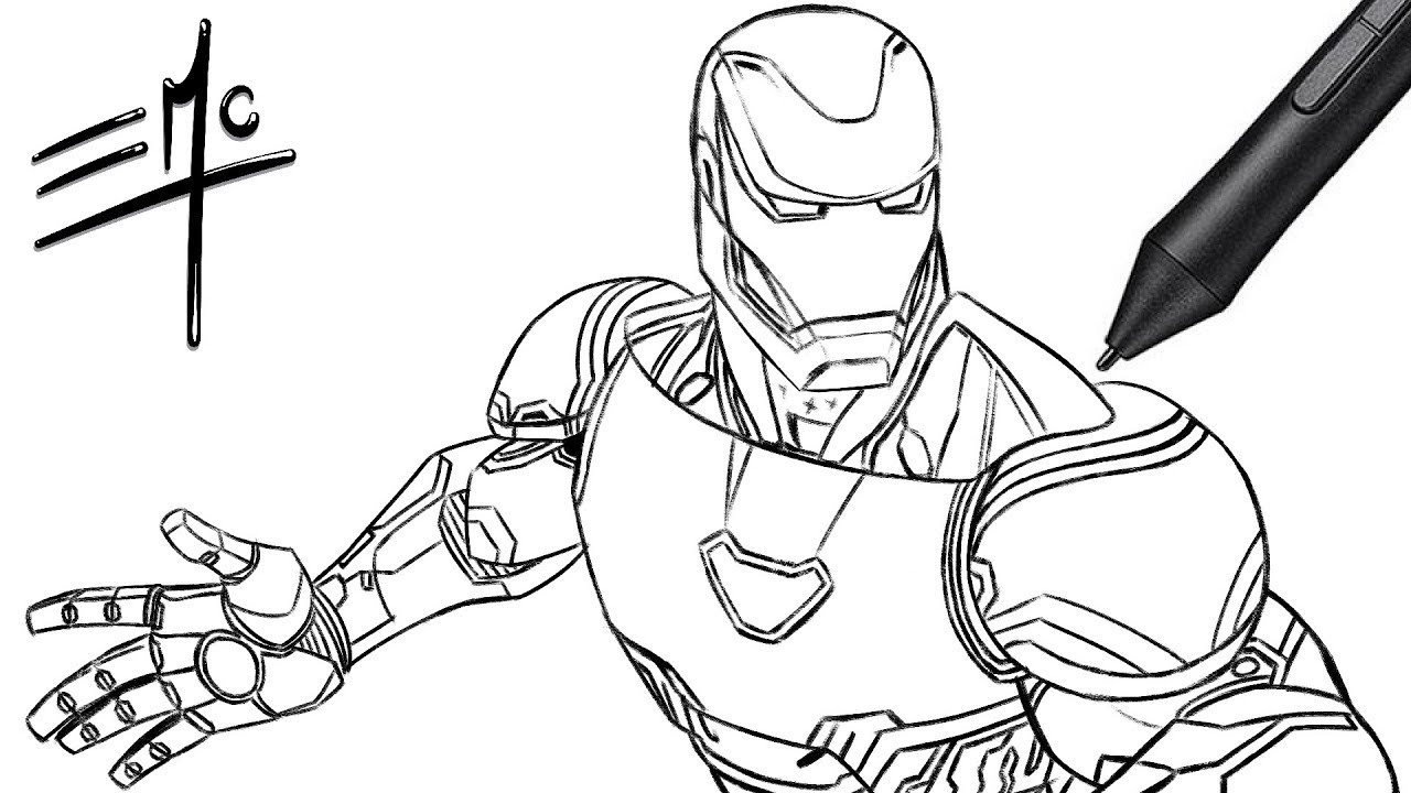 Download Iron Man Easy Sketch at PaintingValley.com | Explore ...