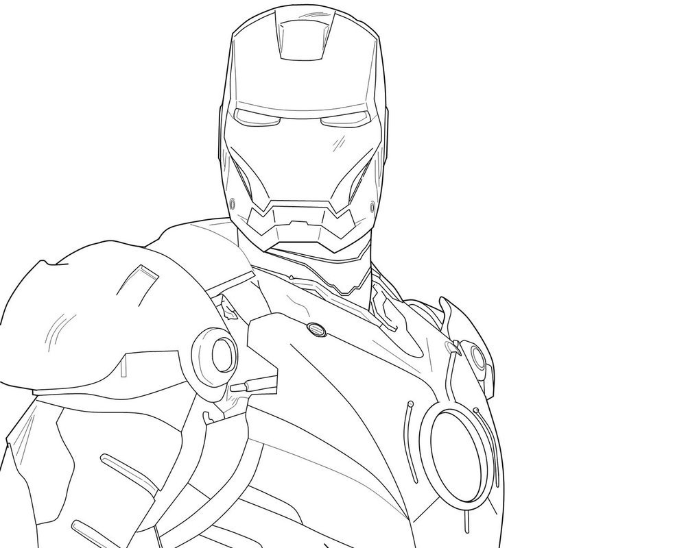 iron man body drawing