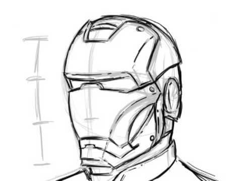 480x360 Extremely Simple Way To Draw Ironman - Iron Man Easy Sketch