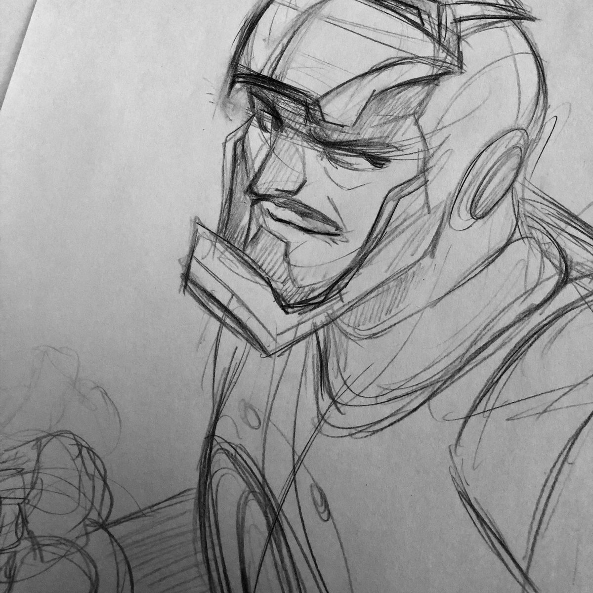 1200x1200 Sean Galloway On Twitter - Iron Man Face Sketch