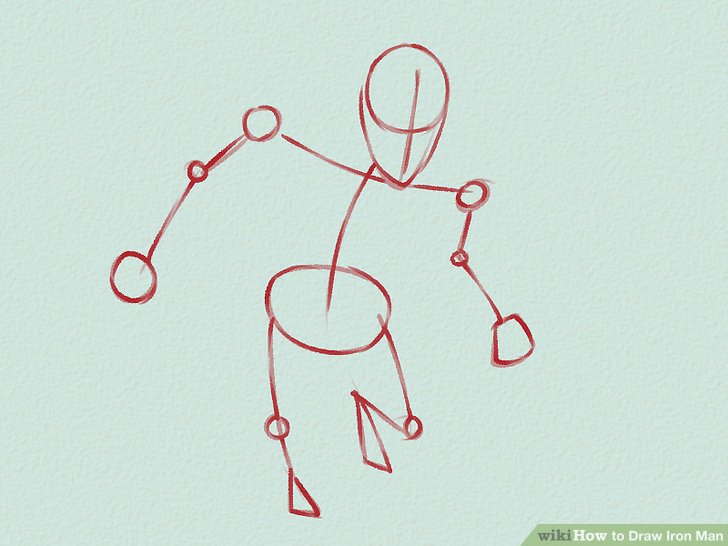 728x546 4 Ways To Draw Iron Man - Iron Man Helmet Sketch