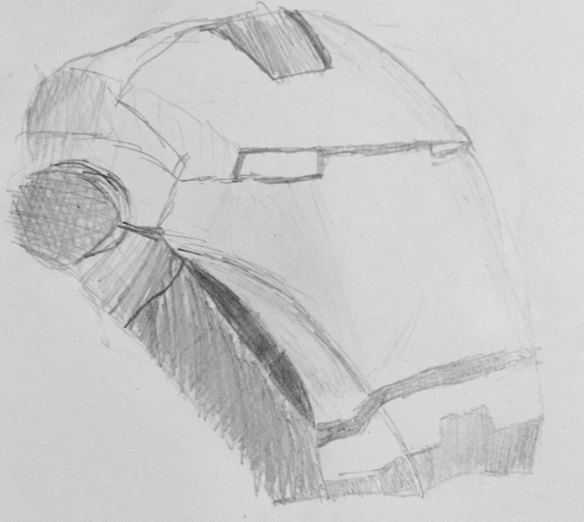 2009x1795 Look - Iron Man Mask Sketch