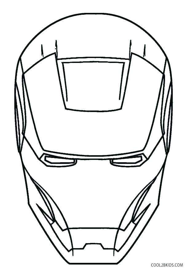 Iron Man Mask Sketch at PaintingValley.com | Explore collection of Iron