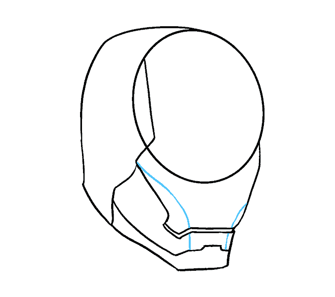 678x600 How To Draw Iron Man In A Few Easy Steps Easy Drawing Guides - Iron Man Mask Sketch