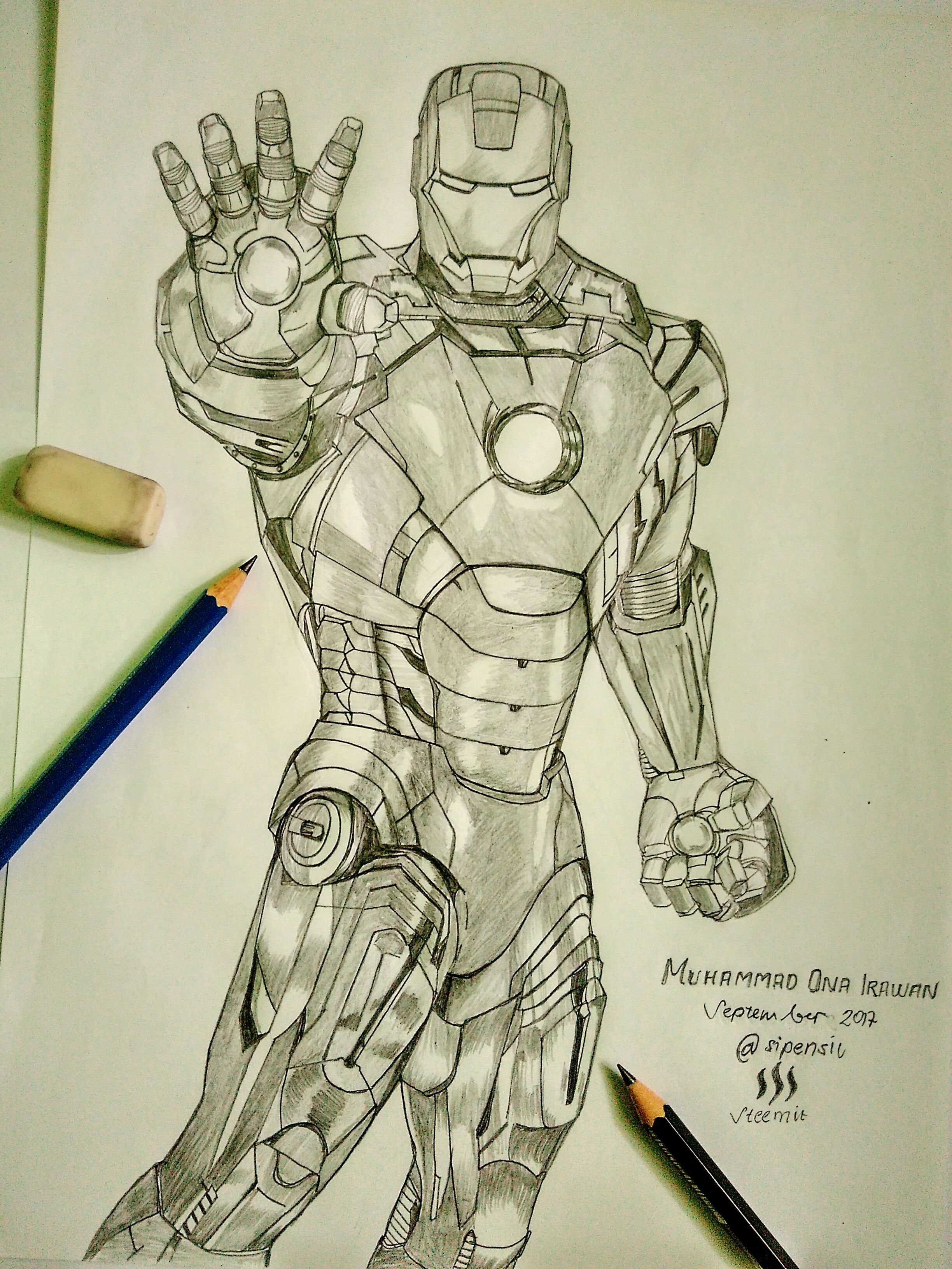 Iron Man Easy Pencil Sketch: Step-by-Step Guide for Beginners