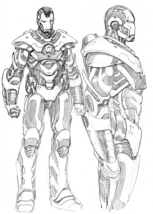 492x688 Iron Man Suit Sketches - Iron Man Suit Sketch