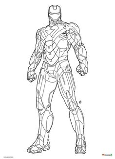 236x326 7 Best Iron Man Images Coloring Pages For Kids - Iron Man Suit Sketch