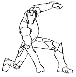 300x306 How To Draw Iron Man - Iron Man Suit Sketch