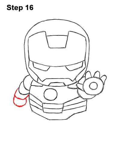 386x500 How To Draw Iron Man (Mini) - Iron Sketch