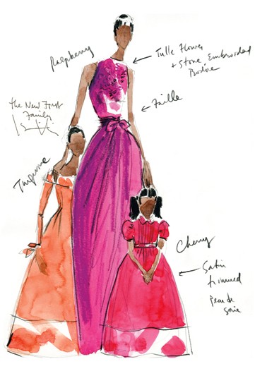 361x526 Isaac Mizrahi Inaugural Gown The Preppy Princess - Isaac Mizrahi Sketches