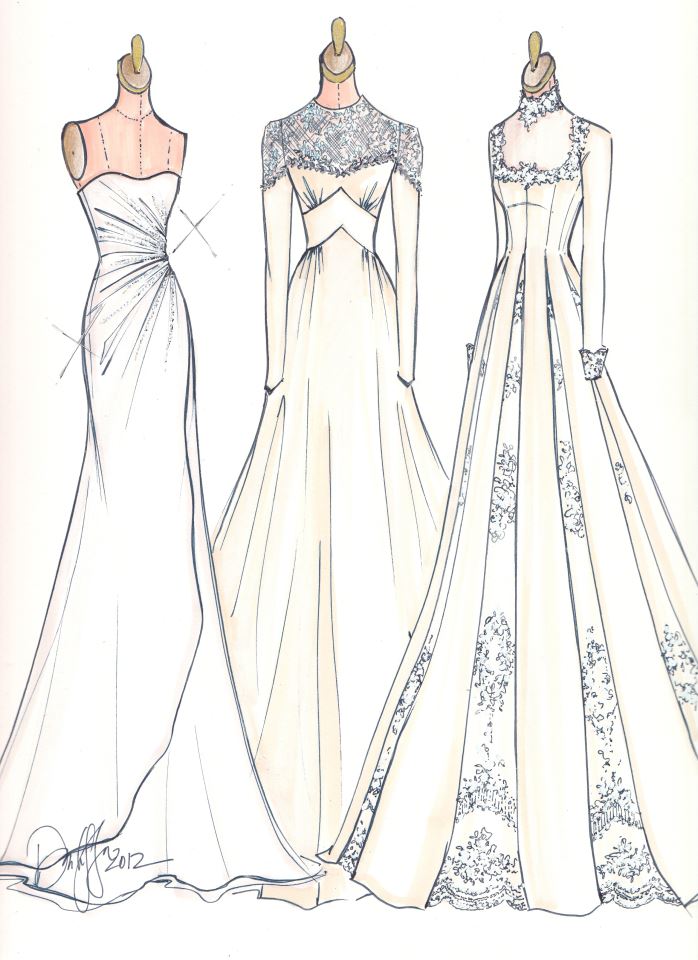 698x960 Fashion Sketch The Ring Liaison - Isaac Mizrahi Sketches