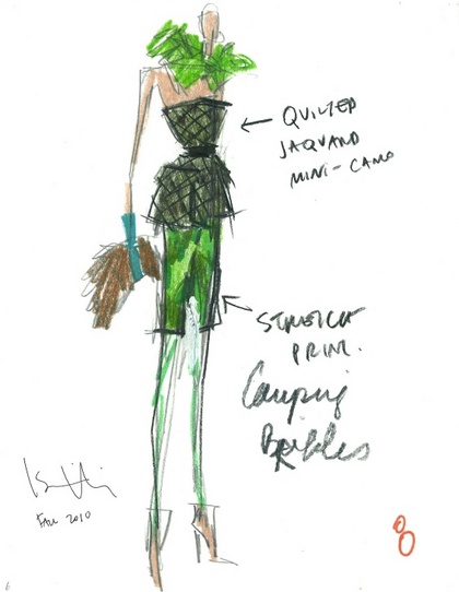 420x542 Charitybuzz Take Home A Signed Isaac Mizrahi Fashion Sketch From - Isaac Mizrahi Sketches