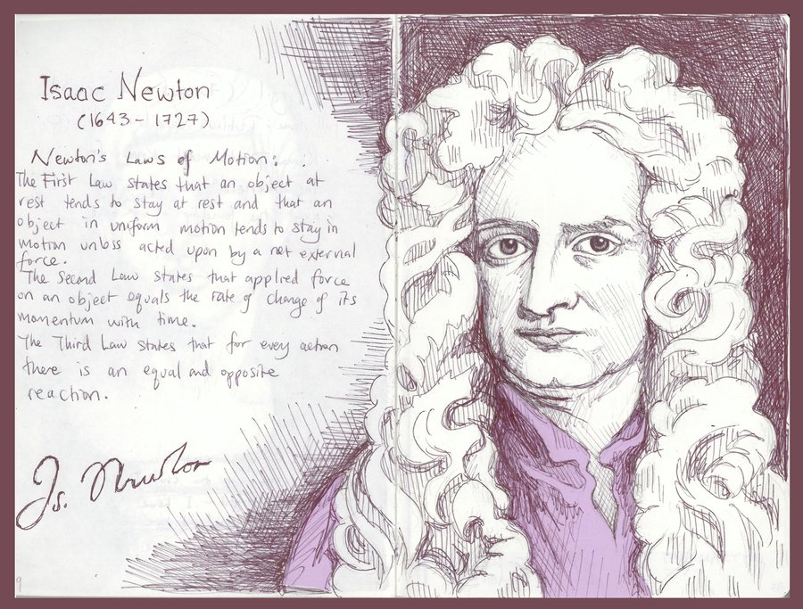 Isaac Newton Sketch At Explore Collection Of Isaac Newton Sketch 4687