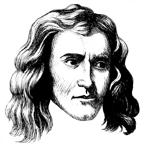 494x500 Sir Isaac Newton - Isaac Newton Sketch