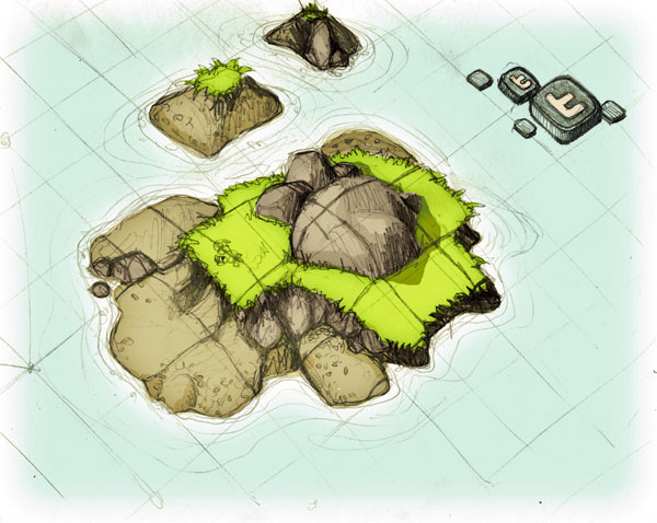 600x478 Isometric Island Sketch Just Sketches - Island Sketch