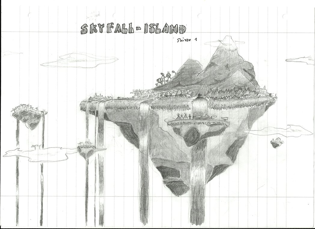 1048x762 Skyfall Island Sketch [1 .11.12] By Chonokisuke - Island Sketch