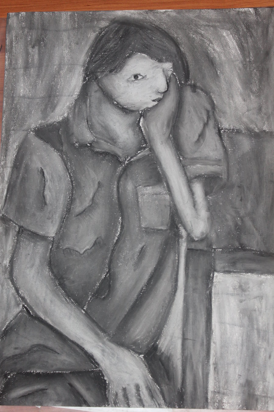 900x1350 Isolation, A Charcoal And Chalk Drawing. ~must See!~ - Isolation Sketch