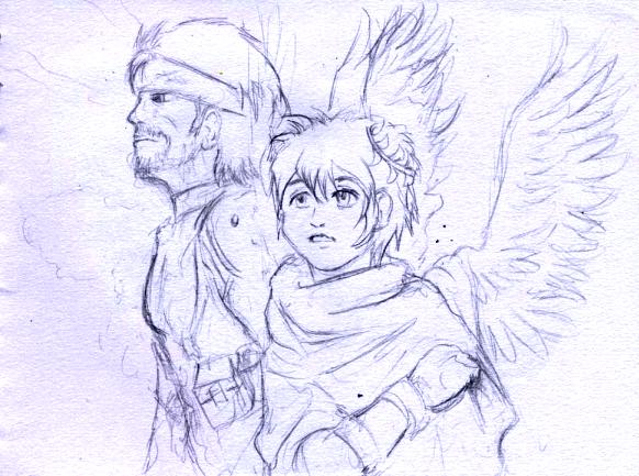 582x433 Skies And Isolation Sketch By Therarehunterhunter - Isolation Sketch