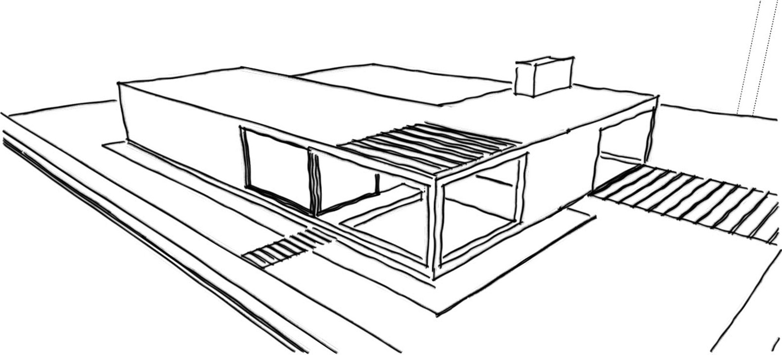 1582x719 Gallery Of Belavista House Lozada - Isometric House Sketch
