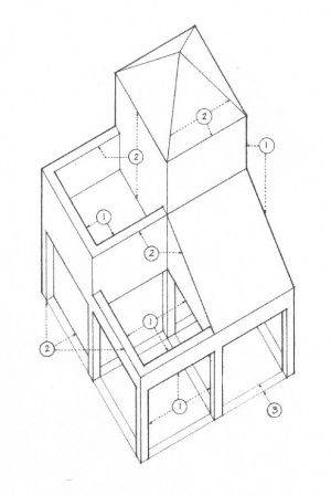 300x448 Plan Oblique And Isometric Technical Drawings Jadineinteriordesign - Isometric House Sketch