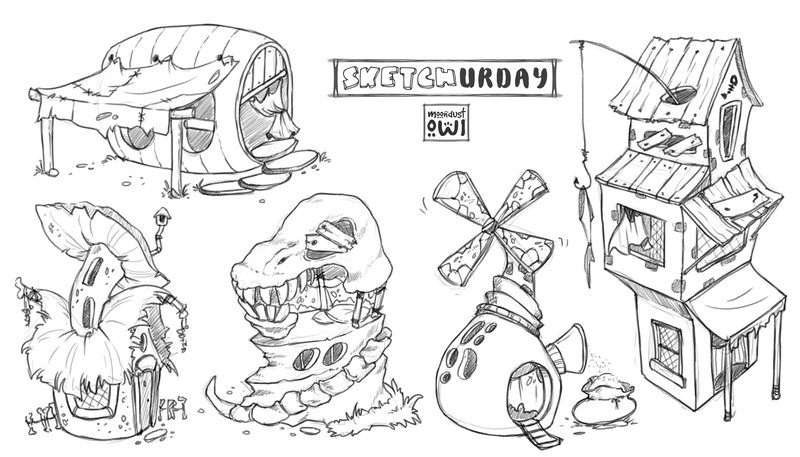 800x457 Sketchurday - Isometric House Sketch