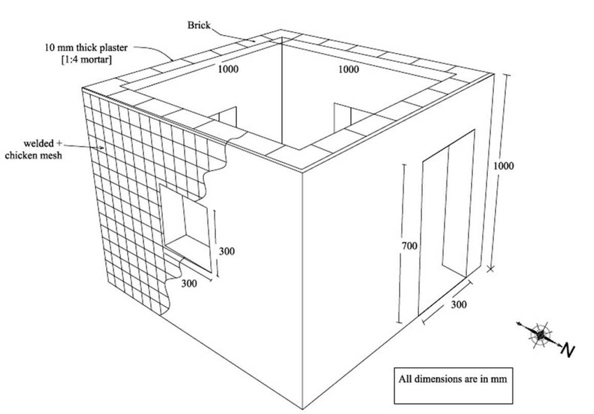 850x592 Sometric Sketch Of Model House Download Scientific Diagram - Isometric House Sketch