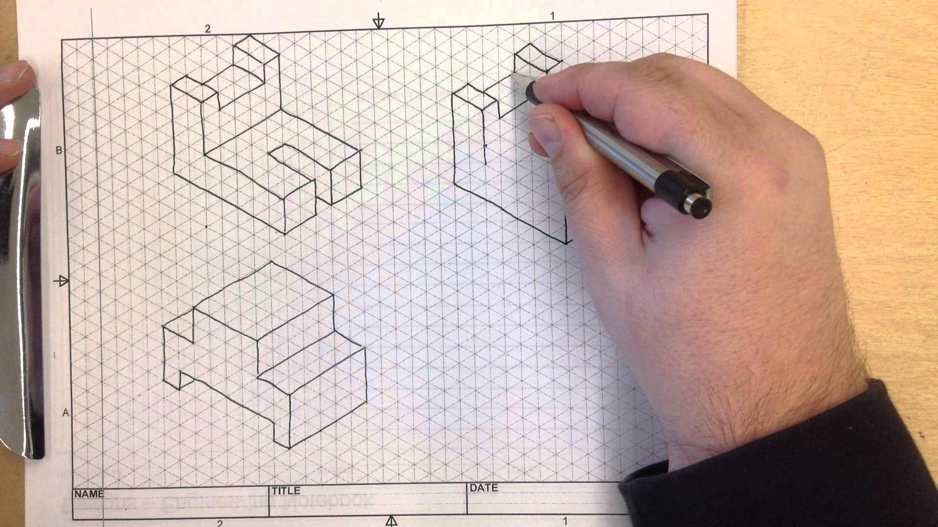 Isometric Sketch Of A Flash Drive at PaintingValley.com | Explore ...