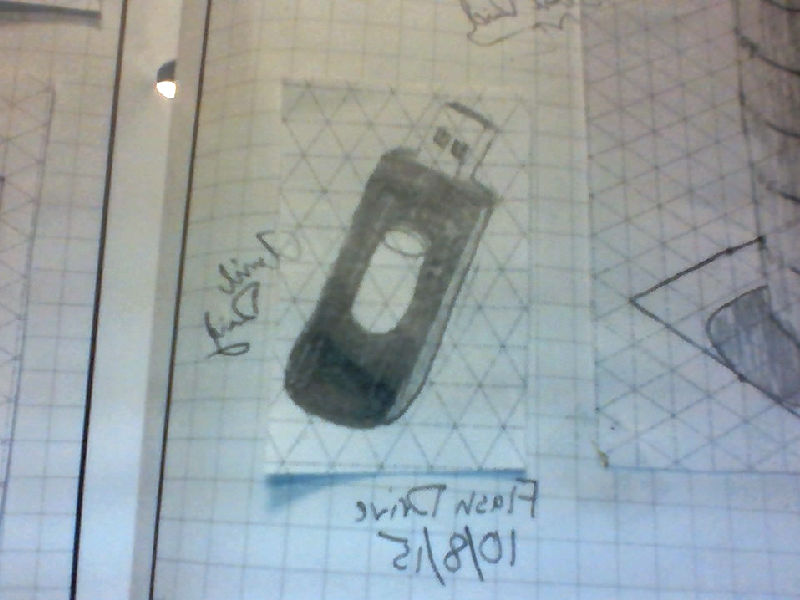Isometric Sketch Of A Flash Drive at Explore