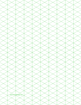 281x364 Isometric Graph Paper - Isometric Sketch Pad