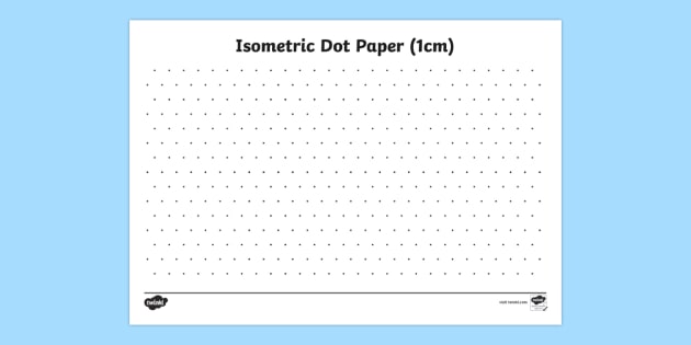 630x315 Isometric Dot Paper - Isometric Sketch Paper