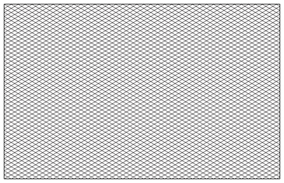 400x259 Isometric Graph Paper Template, 11 X 17 Amp 8.5x11 Printable Pdf - Isometric Sketch Paper