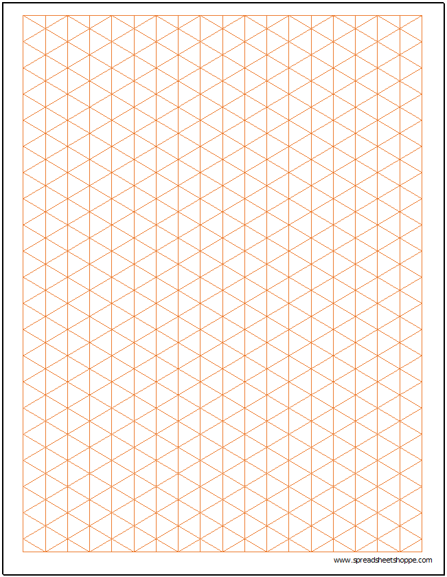 651x839 Isometric Graph Paper Template - Isometric Sketch Paper