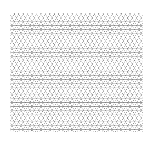585x555 13 Free Printable Isometric Graph Paper For Download Sample - Isometric Sketch Paper