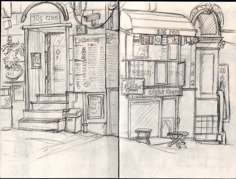 787x599 Taksim Sketching Istanbul - Istanbul Sketch