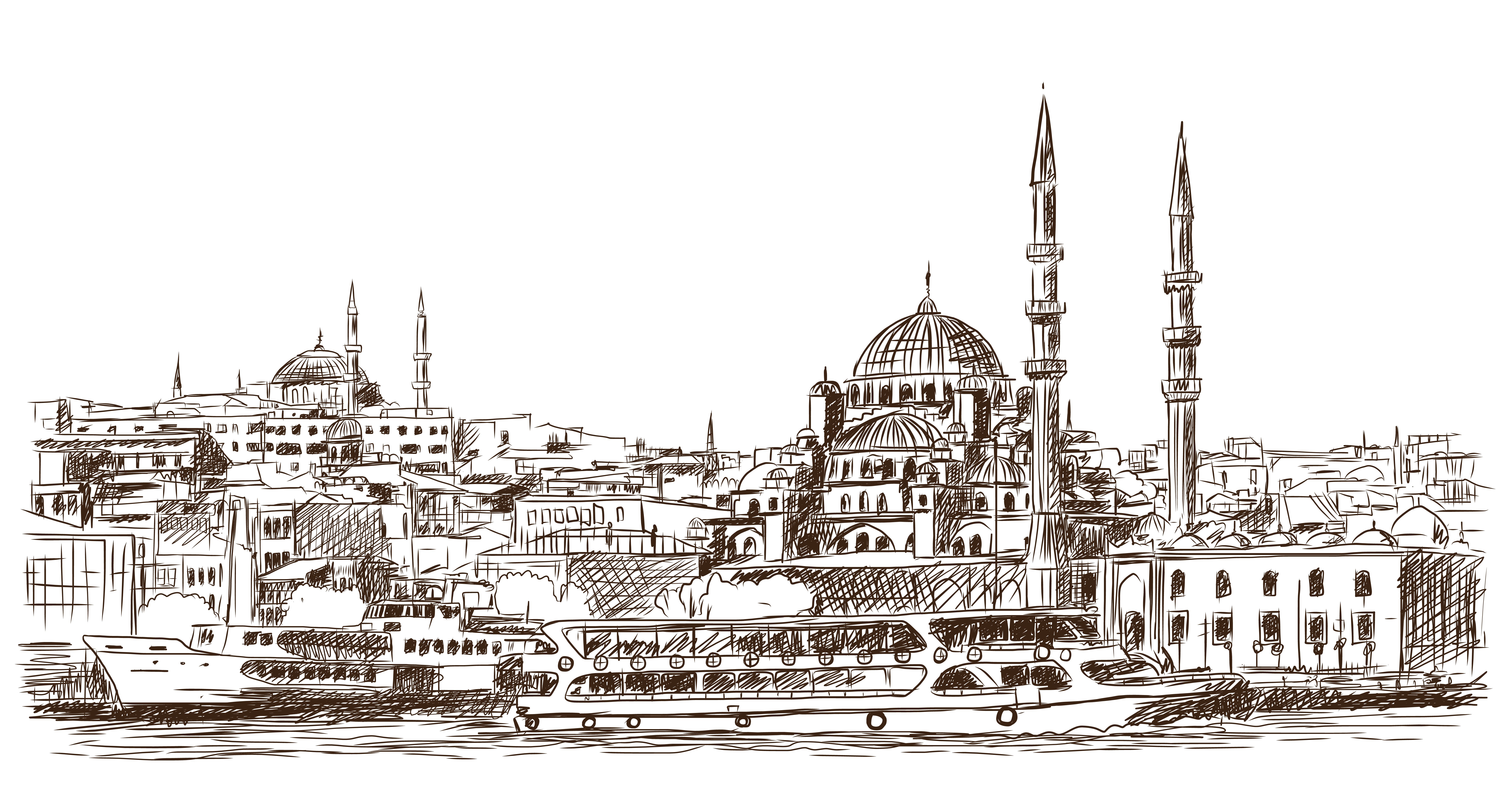 Istanbul Sketch At PaintingValley.com | Explore Collection Of Istanbul ...