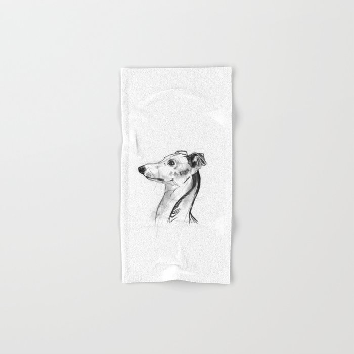 700x700 Italian Greyhound Sketch Hand Amp Bath Towel By Bentjegraumann - Italian Greyhound Sketch