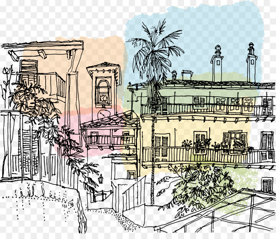 900x780 Italy Drawing Illustration - Italy Sketch