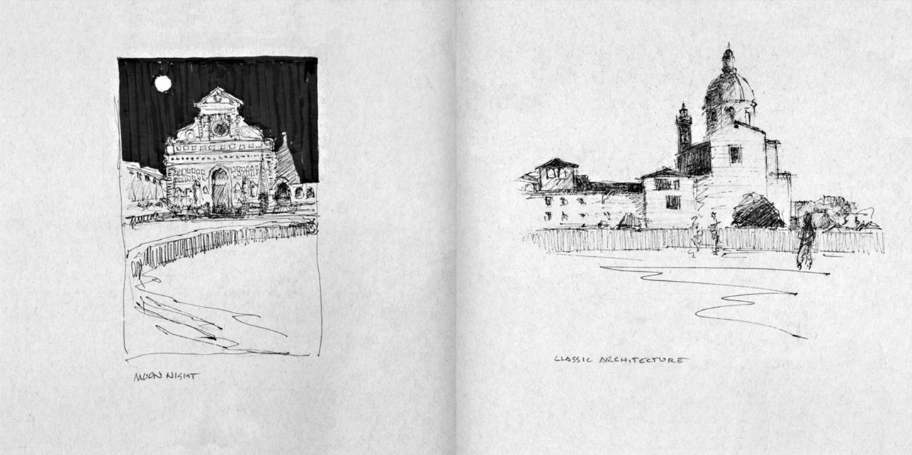 1287x643 Hyatt Moore - Italy Sketch