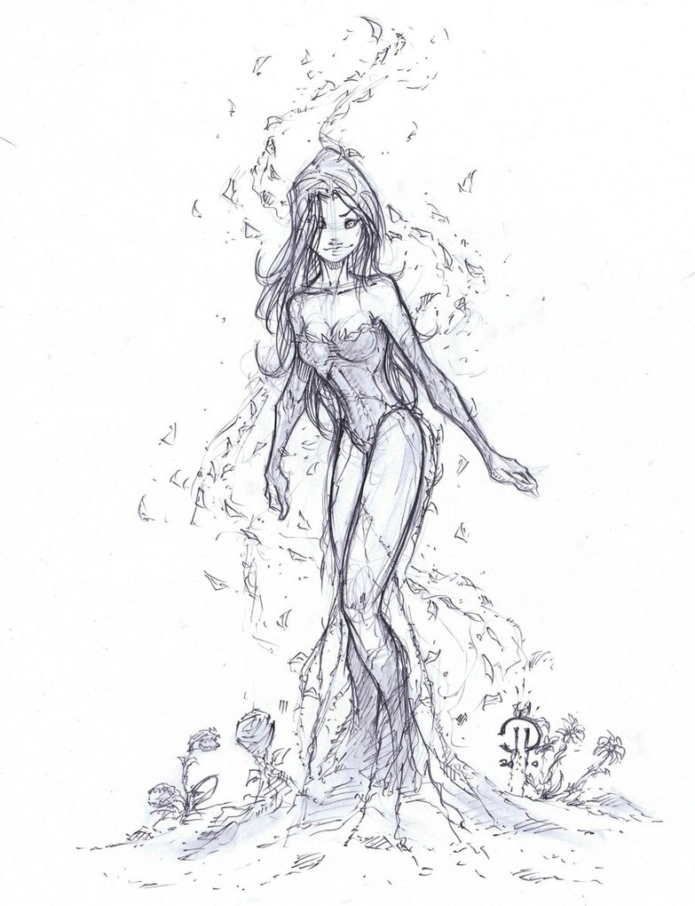 783x1020 Poison Ivy Sketch By Joeyvazquez - Ivy Leaf Sketch