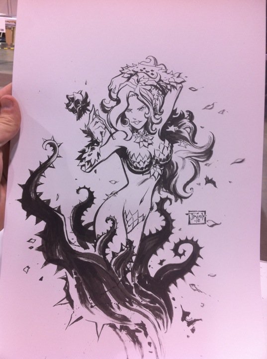 537x720 Poison Ivy Trent Kaniuga Con Sketch - Ivy Sketch