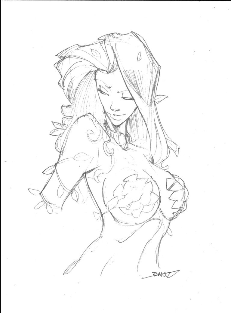 768x1040 Sketch Poison Ivy By Rantz - Ivy Sketch