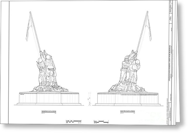 646x470 Iwo Jima Memorial Drawing By Marines - Iwo Jima Sketch