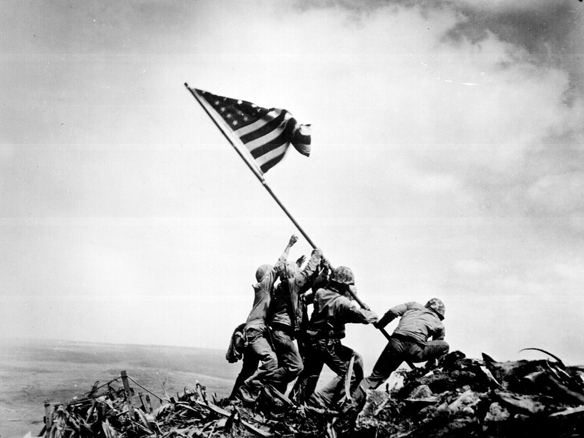 2048x1536 Iwo Jima Soldier Misidentified In Iconic Ww2 Photograph, Marine - Iwo Jima Sketch