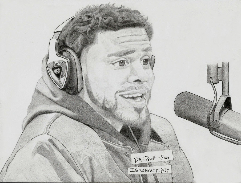 1024x777 J.cole By Pratt San - J Cole Sketch