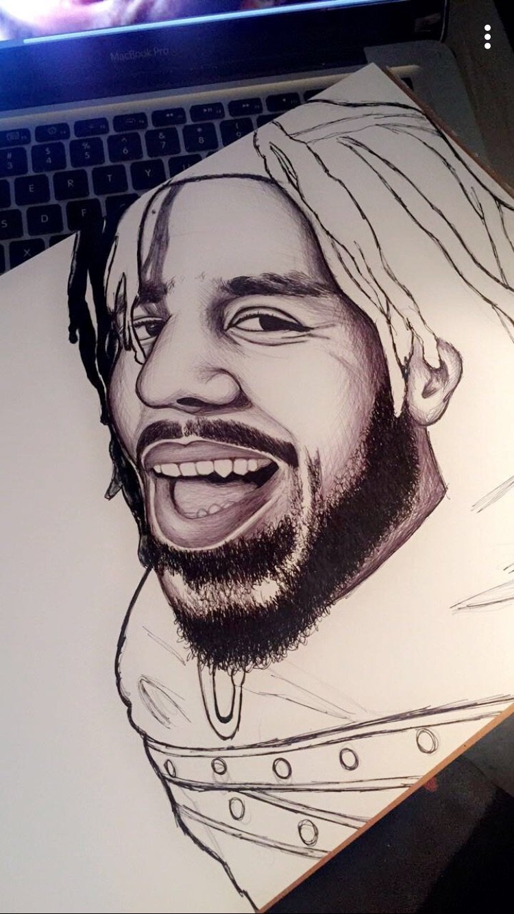 750x1334 J.cole X Atm Lust4life - J Cole Sketch